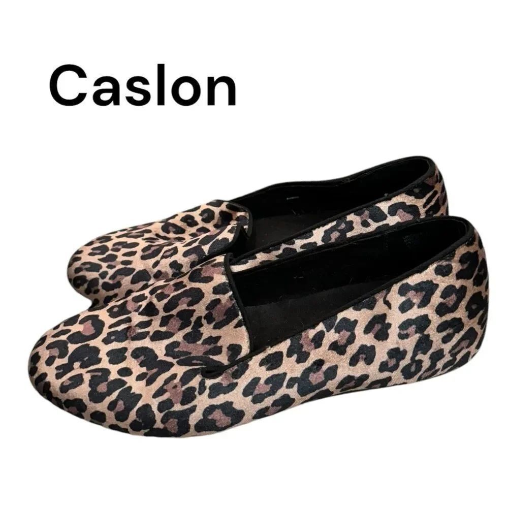 CASLON Scarlet Leopard Slip-on Slipper Indoor Outdoor Loafers 9.5